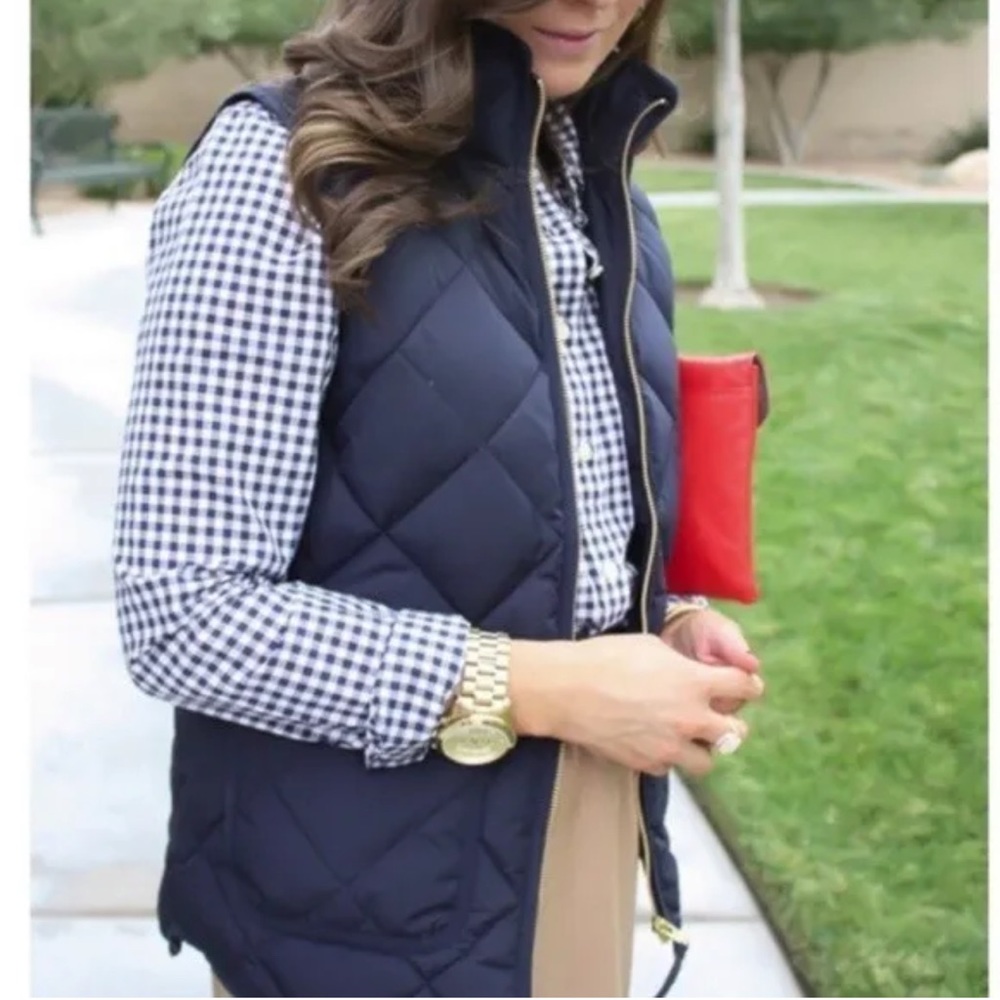 J. Crew Quilted Down Puffer Vest XS